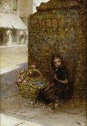 Augustus Earle The flower girl oil on canvas